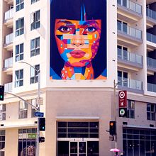 Xochitl. Acr, and lic Painting project by Samuel Rodriguez - 09.15.2015