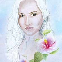 Meu projeto do curso: Retrato ilustrado em aquarela. Watercolor Painting project by Aline Prete - 02.17.2020