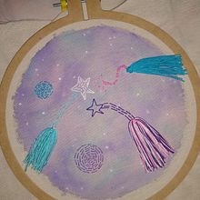 Mi Proyecto del curso: Técnicas básicas de bordado y acuarela. Embroider project by Karina Moreno - 02.18.2020