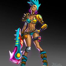 Chicas guerreras / Girl warriors. Un progetto di Arte concettuale, Character design e Illustrazione digitale di Felixantos - 18.02.2020
