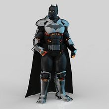 Batman Xe Fan Art. Design de personagens 3D, Escultura, e Modelagem 3D projeto de Cristian Castro C. - 19.02.2020