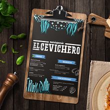 Carta de menú. Design editorial projeto de yennyrf09 - 17.02.2018