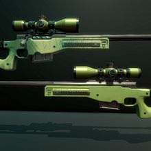 AWP Sniper Rifle. 3D Design, e Modelagem 3D projeto de Cristian Castro C. - 19.02.2017