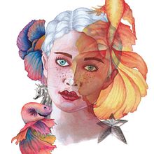 My project in Illustrated Portrait in Watercolor course. Traditional illustration project by Claudia Colombo - 02.20.2020