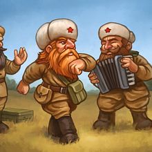 Soldados enanos rusos. Un proyecto de Ilustración tradicional e Ilustración digital de Rubén Megido - 20.02.2020
