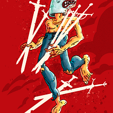 Sete de Espadas. Ilustração digital projeto de Hérico De Almeida - 29.01.2021