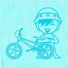 BMX vieja escuela / pose Bob Haro. Vector Illustration project by Omar Chavira - 02.19.2020