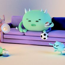 Mi Proyecto del curso: Introducción exprés al 3D: de cero a render con Cinema 4D. Projekt z dziedziny 3D i Modelowanie 3D użytkownika Noelia Gómez Moreno - 19.02.2020