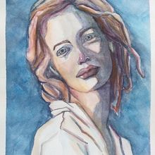 Retrato en acuarela. Un progetto di Belle arti, Bozzetti, Illustrazione tradizionale, Pittura e Pittura ad acquerello di maxi.a.heredia - 20.02.2020