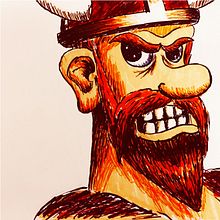 Vikingo. Un progetto di Character design e Illustrazione tradizionale di Oscar Munguía - 20.02.2020