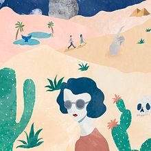 Fiesta en el desierto. Un proyecto de Ilustración tradicional de Laura Merens Vázquez - 21.02.2020