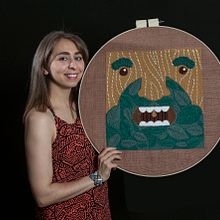 Mi Proyecto del curso: Bordado XL con aguja mágica. Arts, Crafts, and Embroider project by Carolina Bello - 02.22.2020