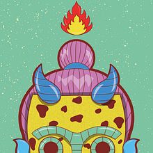 Oni-Tekuan. Traditional illustration project by Eduardo Camaz - 02.11.2020