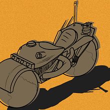 Moto futurista. Un proyecto de Diseño digital de Chuy Flores Cuellar - 16.02.2020