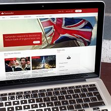 Banco Santander: Portal Web USA. Un progetto di Direzione artistica, Design, Graphic design e Web design di Álex G. Mingorance - 14.09.2016