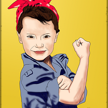 Mi Proyecto del curso: Ilustración original de tu puño y tableta Ein Projekt aus dem Bereich Porträtzeichnung von Esther León - 26.02.2020