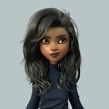 Cartoon girl Ein Projekt aus dem Bereich 3D von Javier Benver - 27.02.2020