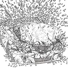 Autos Chocados. Un progetto di Illustrazione tradizionale di Leonardo Gauna - 27.02.2020