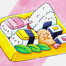 Bentō. Traditional illustration project by Sara Gummy - 02.27.2020