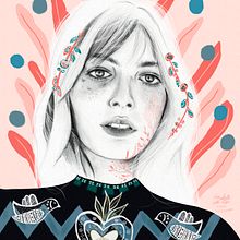 Mi Proyecto del curso: Retrato con lápiz, técnicas de color y Photoshop. Traditional illustration project by Ana Isabel Castro - 02.28.2020