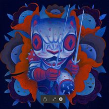 Pinturas Little Miss Jaguar. Traditional illustration, Painting, Acr, and lic Painting project by Charles Glaubitz Gonzalez - 02.28.2020