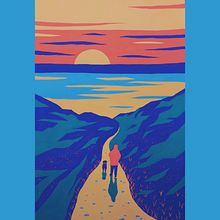 Paisaje. Desenho, Desenho artístico e Ilustração tradicional projeto de Nika Kishtanova - 01.03.2020