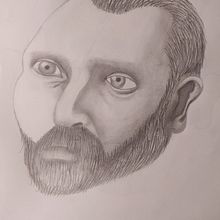 El rostro . Pencil Drawing, and Portrait Drawing project by sergi_sanchezc - 03.01.2020
