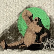 Polifemo. Ilustração tradicional e Ilustração digital projeto de Mario Ruz - 02.03.2020