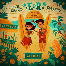 Hawaiian Wedding. Un proyecto de Ilustración digital de Leone - 02.03.2020