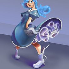 Render // Digital drawing. Character Animation, Concept Art, and Design project by Laura Fernández Aguilar // DeLucilles - 02.02.2020