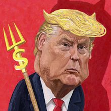 DONALD TRUMP. Un proyecto de Dibujo e Ilustración digital de GERMáN MARCH - 02.03.2020