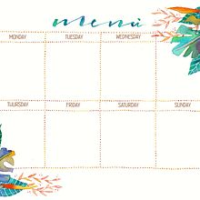 Weekly Menu. Creativit project by Claudia Colombo - 03.02.2020