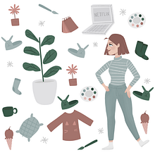 Mi Proyecto del curso: Ilustración aplicada a papelería. Projekt z dziedziny Trad, c, jna ilustracja, Ilustracja c i frowa użytkownika Fari Clatza - 02.03.2020