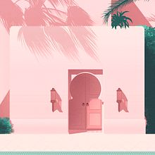 Marrakech (Colección Lugares). Traditional illustration, and Digital Illustration project by Alendro Estudio - 02.01.2020