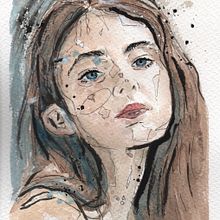 Mi Proyecto del curso: Retrato ilustrado en acuarela. Fine Arts project by cristianccgg - 03.03.2020