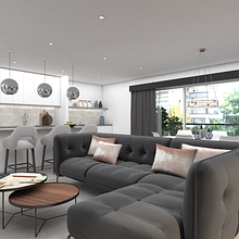 Visualización arquitectónica 3D: proyectos residenciales. 3D, Interior Architecture, Decoration, 3D Design, Interior Design, Interior Decoration, and 3D Modeling project by Alexandra Proaño Gonzales - 03.03.2020