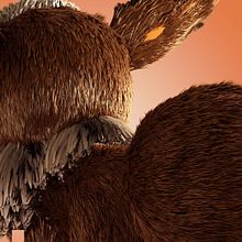 Eevee con XGen de Maya . 3D Design project by Alvaro Juarez - 03.23.2020