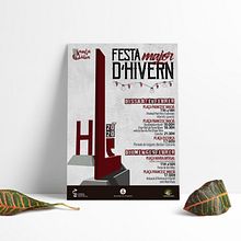 Cartel Festa d'hivern 2020. Poster Design project by Patricia PHP - 03.04.2020