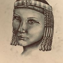 Retrato de Cleopatra. Pencil Drawing project by Ale Ubieta - 03.04.2020
