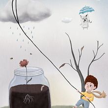 Springs Coming. Digital Illustration, and Children's Illustration project by Adrian Vazquez - 02.24.2020