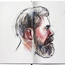 Mi Proyecto del curso: Cuaderno de retratos en acuarela. Un proyecto de Bellas Artes, Dibujo, Dibujo artístico, Dibujo de Retrato, Dibujo realista y Pintura a la acuarela de Carlos Rodríguez Casado - 06.03.2020