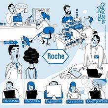 ROCHE. Detalle de vídeo comercial de difusión interna "Oncología digital".  +INFO www.juanma.es. Un projet de Animation 2D, Animation de personnages, Conception de personnages et Illustration traditionnelle de Juanma García Escobar - 05.03.2020