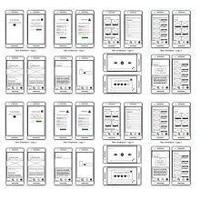 Wireframe app web entretenimiento. Een project van UX / UI van Beatriz Lerones Losilla - 01.01.2020