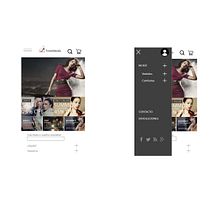 Versión para móvil trendsmoda. Een project van UX / UI van Beatriz Lerones Losilla - 01.01.2020