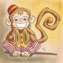 Las Aventuras del Nene Mono. Drawing, Character Design, and Traditional illustration project by Vanina Ahumada - 03.05.2020