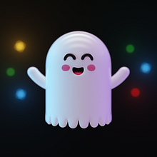 Cute Ghost  Ein Projekt aus dem Bereich 3D, 3-D-Animation, 3-D-Design, Design von 3-D-Figuren, Traditionelle Illustration, Digitale Illustration, 3-D-Modellierung und Motion Graphics von Fernando Mejia Mahecha - 18.02.2020