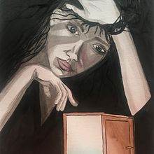 Luz - Con tinta china. Traditional illustration project by Eleonora Lemo Estrada - 03.05.2020