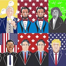 Ilustraciones de figuras históricas para calcetines.  project by German Parada Díaz - 03.05.2020