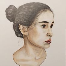 Mi Proyecto del curso: Retrato ilustrado en acuarela. Un projet de Dessin au cra, on, Dessin de portrait, Dessin réaliste , et Aquarelle de MANUEL DOMÍNGUEZ SÁNCHEZ - 29.03.2020