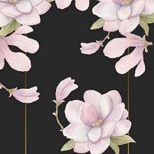 Magnolia notebook . Product Design, and Watercolor Painting project by mer_dinu - 03.06.2020